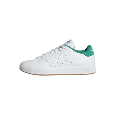 Abbildung von adidas Herren Advantage Base 2.0 Shoes Schuhe, FTWR White/FTWR White/semi Court Green, 40 EU