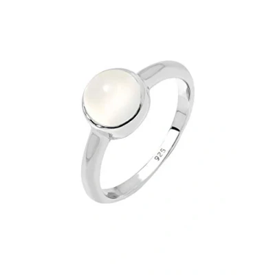 Abbildung von Elli Mondstein GEO Minimal Trend Ring, Damen, Größe: 54, Weiß