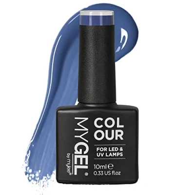 Abbildung von Mylee Gel Nagellack 10 ml[Monday Blue] UV/LED, Maniküre, Pediküre, für professionellen Gebrauch im Salon sowie zu Hause Lang anhaltend und mühelos aufzutragen