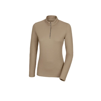 Abbildung von Pikeur Shirt Sports mit Reißverschluss Soft Taupe 40