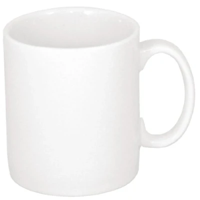 Abbildung von Olympia Athena Geschirr Becher 10oz / 280ml (Packung mit 12), weißes verglastes Porzellan, stoß und bruchfest, stapelbar, mikrowellengeeignet, für Restaurant, Café Haushalt CC203