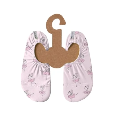 Abbildung von Slipstop Kinder Strandschuhe Anti Rutsch Sport Schuhe Schwimmschuhe Badeschuhe Urlaub Yoga für Mädchen Plie Balerinas Sonnenschutzfaktor 50+, Gr. 24 26