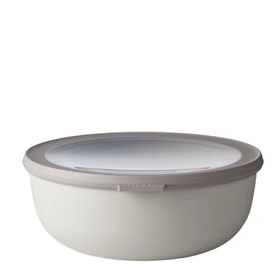 Abbildung von Mepal Multi Bowl Cirqula Round Vorratsdose mit Deckel Geeignet als Luftdichte Aufbewahrungsbox für den Kühlschrank, Mikrowellengeschirr &amp; Frischhaltedosen 2250 ml Nordic White