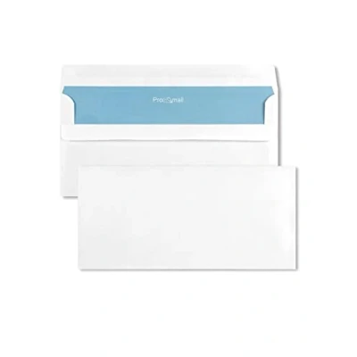 Abbildung von Netuno 100 Brief Umschläge din lang ohne Sichtfenster Weiß lange selbstklebend DL 110x220 mm 80g weiße Papier Briefumschläge Briefhüllen Umschlag