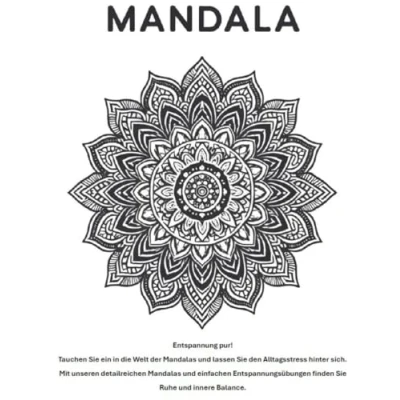 Abbildung von Mandala Entspannung pur: Tauchen Sie ein in die Welt der Mandalas und lassen den Alltagsstress hinter sich. Mit unseren detailreichen ... finden Ruhe innere Balance.