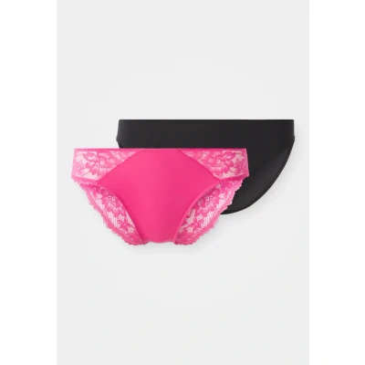 Abbildung von Dorina Willa 2 PACK Brief Slip, Damen, Größe: 34, Black/pink