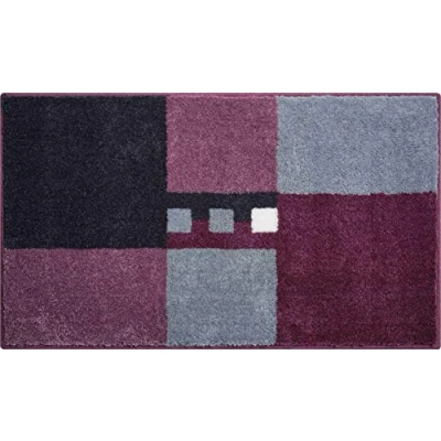 Abbildung von Linea Due Badteppich 100% Polyacryl, ultra soft, rutschfest, ÖKO TEX zertifiziert, 5 Jahre Garantie, MERKUR, Set 2 teilig o.A. SET, beere, 40x50 cm+50x80 cm