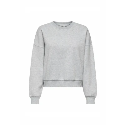 Abbildung von ONLY Onlbest CREW NECK Sweatshirt, Damen, Größe: Large, Light grey melange