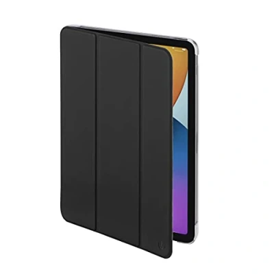 Abbildung von Hama Hülle für iPad Air 4. Generation 2020 / 5. 2022 10,9 Zoll (aufklappbares Case Apple Tablet, Schutz mit Standfunktion, transparente Rückseite, magnetisches Cover) schwarz