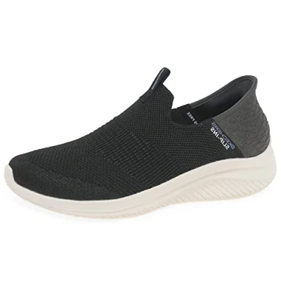 Abbildung von Skechers Damen Ultra Flex 3.0 Smooth Step Sneakers,Sports Shoes, Schwarz, 35.5 EU