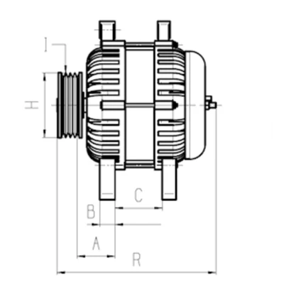 Abbildung von HC Cargo F032116934 Lichtmaschine 14V 150A