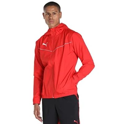 Abbildung von Puma Herren teamRISE All Weather Jacket Trainingsjacke, Red White, 3XL