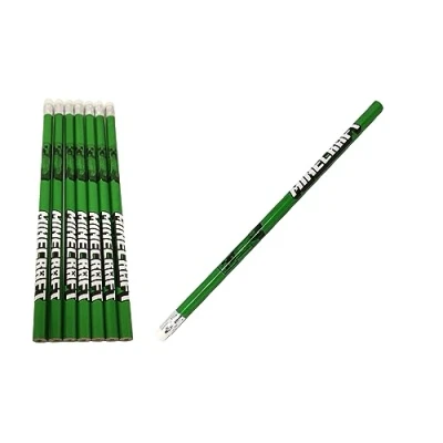 Abbildung von Minecraft Kinder Schreibwaren Set Bleistifte (8 Teile) Gastgeschenke Mitgibsel Kindergeburtstag Bleistift zum befüllen der Schultüte Schulanfang (Minecraft Creeper)