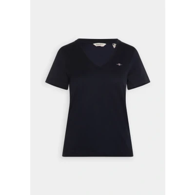 Abbildung von GANT REG Shield Tshirt basic, Damen, Größe: Large, Evening blue