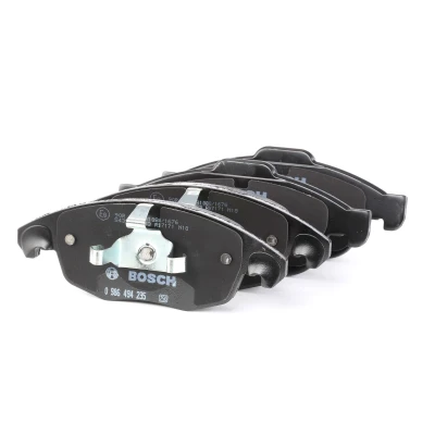 Abbildung von BOSCH 0 986 494 235 Bremsbelagsatz Low Metallic mit Montageanleitung, Anti Quietsch Blech, Kolbenclip CITROËN: Berlingo II Van,
