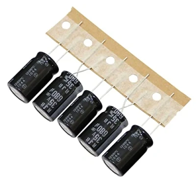 Abbildung von 10x Elko Kondensator radial 680µF 35V Elektrolytkondensator bis zu 105C 680uF Electrolytic Capacitor from Elna