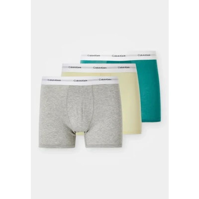 Abbildung von Calvin Klein Underwear Brief 3 PACK Panties, Herren, Größe: XL, Gren/grey/yellow