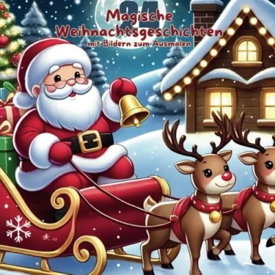 Abbildung von 24 Magische Weihnachtsgeschichten mit Bildern zum Ausmalen: Jeden Tag eine Geschichte Ein Bild: weihnachtlicher Malspaß für Kinder. ... und Ausmalbilder, die Fantasie beflügeln