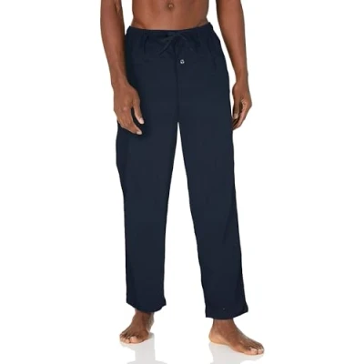 Abbildung von Amazon Essentials Herren Pyjamahose aus Flanell (erhältlich in Big &amp; Tall), Marineblau, M
