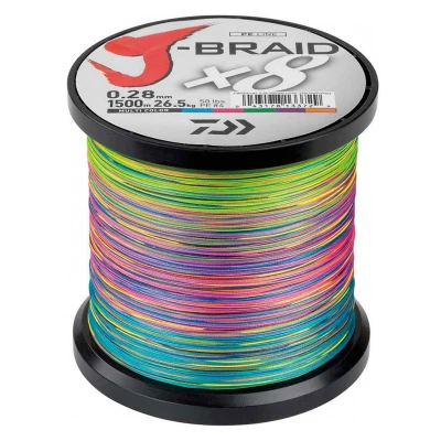 Abbildung von Daiwa J Braid X8 0.18mm 1500m multi c Geflochtene Schnur