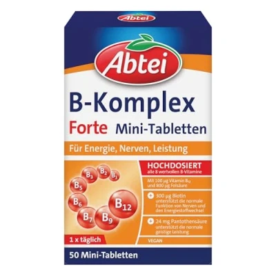 Abbildung von Abtei Vitamin B Komplex Forte, 50 Mini Tabletten