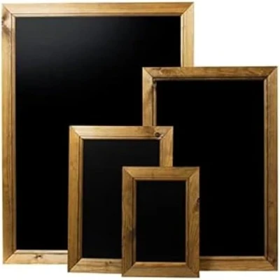 Abbildung von Gerahmte Kreidetafel/Tafel, A2, dunkle Eiche, 62,4 x 45 1,5 cm