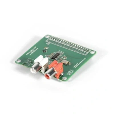 Abbildung von HiFiBerry DAC+ Zero Soundkarte für Raspberry Pi mit Cinch Anschlüssen