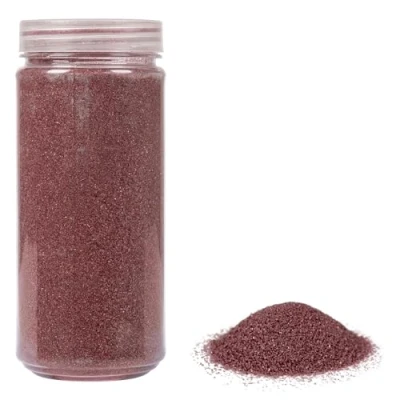 Abbildung von HEKU Hochwertiger bordeaux farbener Dekosand (ca. 750g) I Feine Körnung (0,1 0,5mm) Wiederverschließbare Dose Vielseitig für Deko und Bastelarbeiten