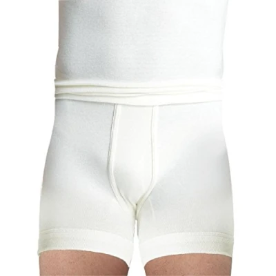 Abbildung von Susa Herren Angora Unterhose (kurz) s8010030 Funktionsunterwäsche, Weiß (wollweiß s122), Medium (Herstellergröße: M)