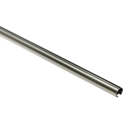 Abbildung von GARDINIA Gardinenstange mit Innenlauf I Ø 16 mm Edelstahl Optik 120 cm