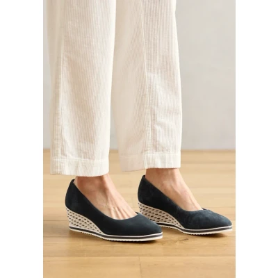 Abbildung von Tamaris Keilpumps, Damen, Größe: 36, Navy Schuhe