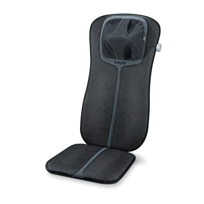 Abbildung von Beurer MG 254 Shiatsu Sitzauflage, Nackenmassage, Massage des gesamten Rückens, schwarz/grau