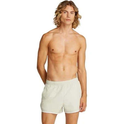Abbildung von Calvin Klein Swimwear Runner Badeshorts, Herren, Größe: Medium, Pelican