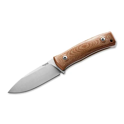 Abbildung von LionSteel Unisex Erwachsene M4 Brown Micarta Feststehendes Messer, Braun, 20,5 cm