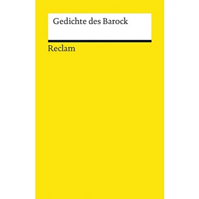 Abbildung von Gedichte des Barock: Deutsch Lektüre, Deutsche Klassiker der Literatur 19100 (Reclams Universal Bibliothek)