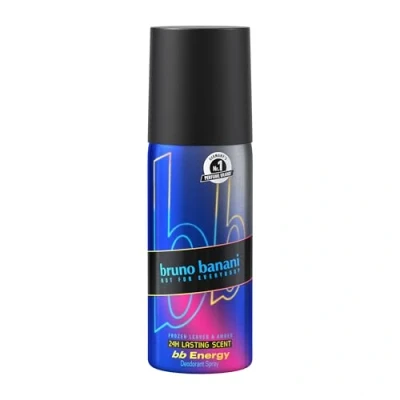 Abbildung von bruno banani bb Energy Deodorant Body Spray, holziger, maskuliner Fougère Duft, vegane Formel, langanhaltendes Deo, 150 ml