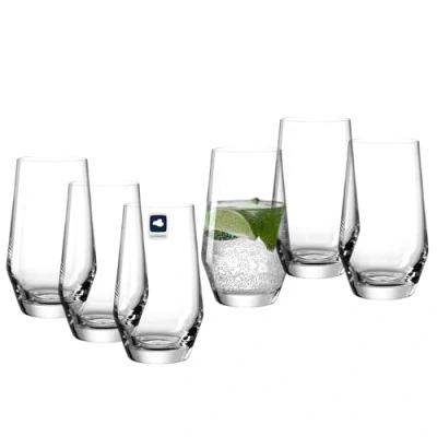 Abbildung von LEONARDO HOME Trinkgläser Puccini (6er Set) Zeitlose Wassergläser (365 ml) Spülmaschinenfest &amp; Langlebig Kratzfeste Gläser für Zuhause, Restaurants Partys Saft Glas 069558