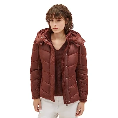 Abbildung von TOM Tailor Puffer Winterjacke, Damen, Größe: Small, Raisin