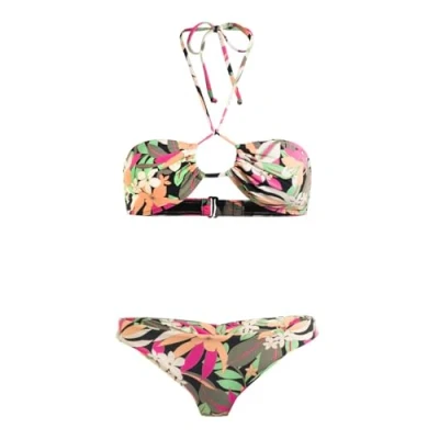 Abbildung von Roxy PT Classics Fashion SET Bikini, Damen, Größe: XXL, Anthracite palm song s