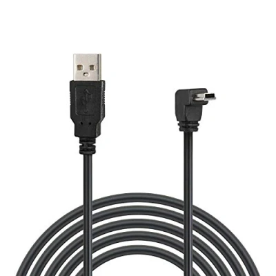 Abbildung von Wicked Chili MiniUSB Datenkabel/Ladekabel 90 Stecker kompatibel mit Garmin nüvi 1240, 1350T, 1390T, 350, 360, 610T, 650, 660TFM, 670TFM Navi (1,8m) schwarz