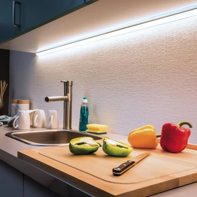Abbildung von Paulmann LED Streifen »MaxLED 1000 Stripe 1m Daylight IP20 6500K 11,5W 24V Silber«, 1 St. flammig