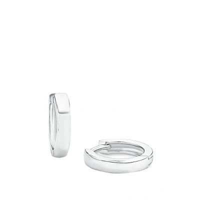 Abbildung von Amor Creolen 925 Sterling Silber Damen Ohrschmuck, 1,3 cm, Silber, Kommt in Schmuck Geschenk Box, 9944750
