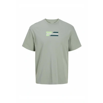 Abbildung von Jack &amp; Jones LOGO Rundhals Tshirt print, Herren, Größe: XL, Iceberg green