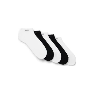 Abbildung von BOSS 5 PACK Socken, Herren, Größe: 39 42, White/black
