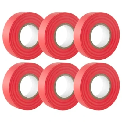 Abbildung von GTSE Isolierband Rot 19 mm x 20 m strapazierfähiges, selbstklebendes zum Schutz, Bündeln und Reparieren von Kabeln 6 Rollen