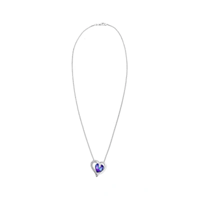 Abbildung von Elli Heart Classic Halskette, Damen, Größe: 45, Violett