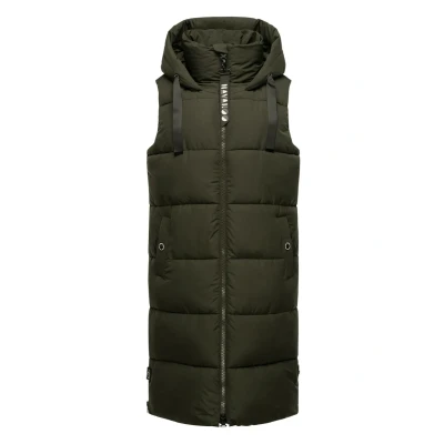Abbildung von Navahoo Stepp Schnuffelchen Weste, Damen, Größe: 3XL, Dark olive