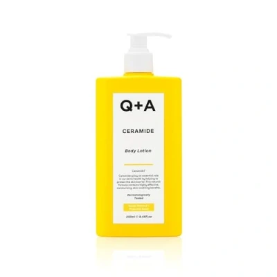 Abbildung von Q+A Ceramid Körperlotion, enthält Squalan, Ananas Ceramide und einen schützenden Zuckerkomplex für ultimative Pflege Tiefenfeuchtigkeit, 250ml
