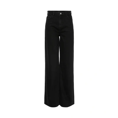 Abbildung von Pieces Pcselma WIDE Jeans Bootcut, Damen, Größe: 25x30, Black denim