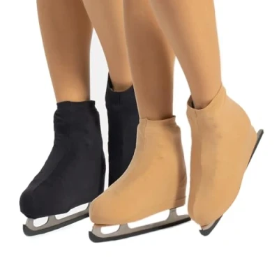 Abbildung von CALZITALY Skates Cover, Rollschuhe und Schlittschuhe Überzieher, Hautfarbe, Karamell, Schwarz, Schuhgröße 28 42, 70 DEN, Made in Italy (38 Hautfarbe+Schwarz)
